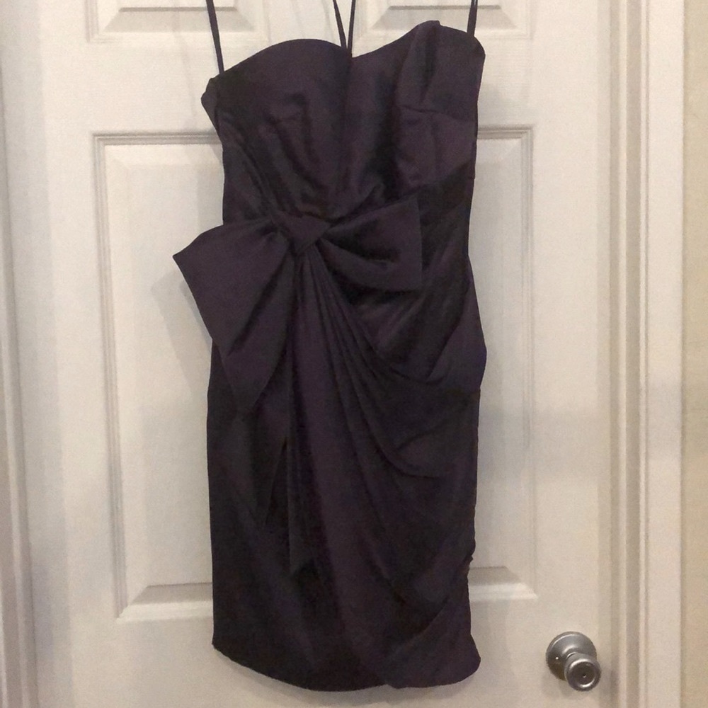 Melissa Sweet plum silk dress